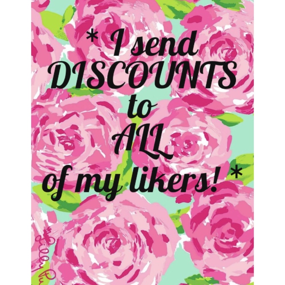 Sending discounts when you like what I’m selling!